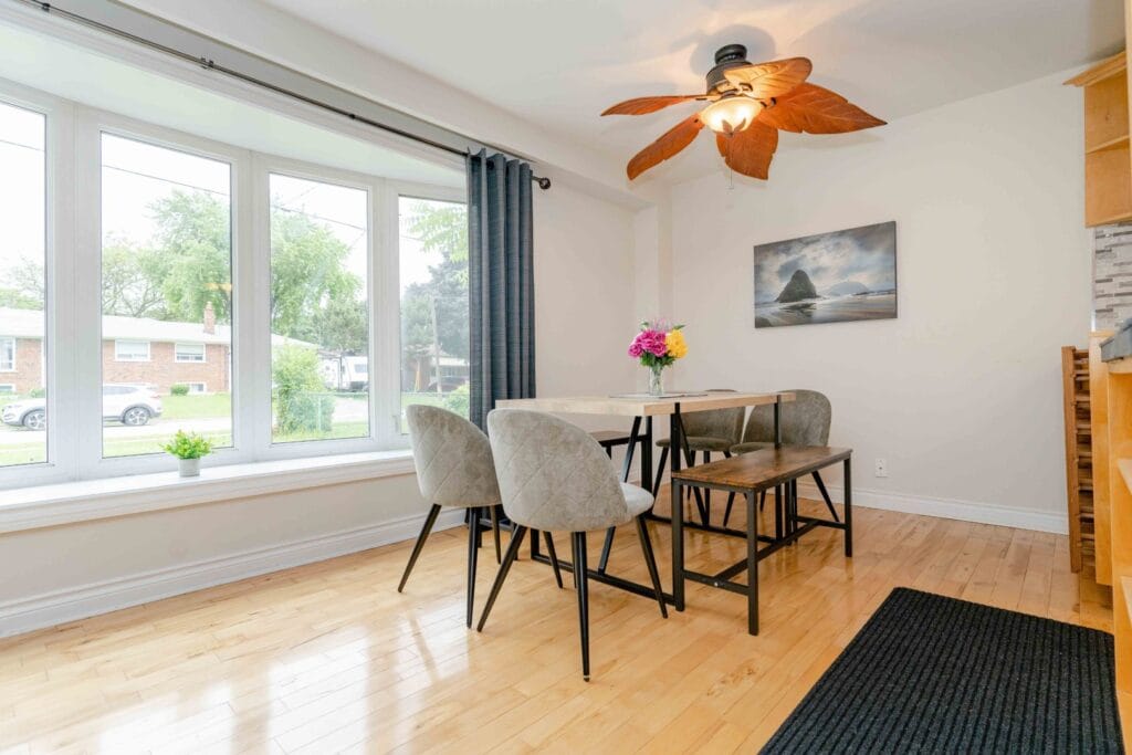 ENSŌ Listing 24 Gentry Cres, Richmond Hill Lower unit hallway and living area with bright lighting